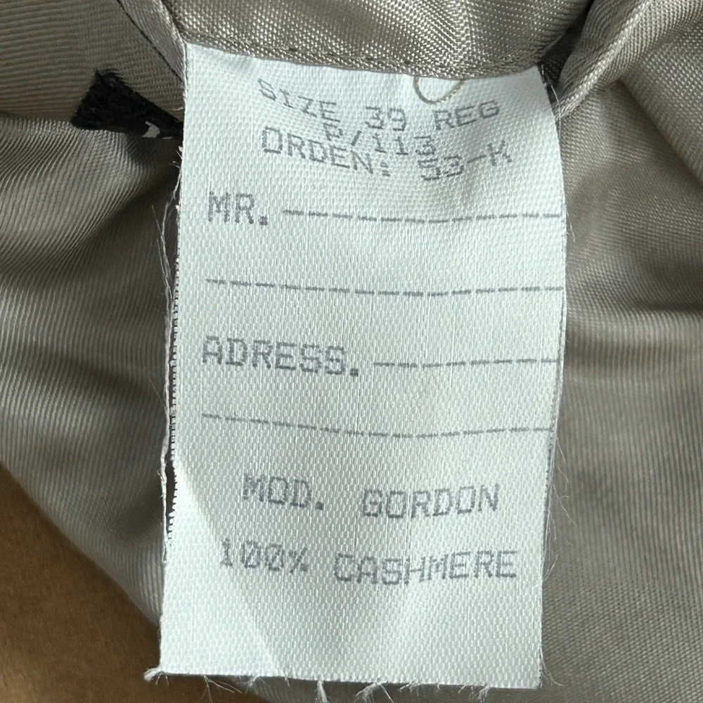 Jos. A. Bank 100% Cashmere Blazer Camel Tan Sport Coat Mens 39 Reg